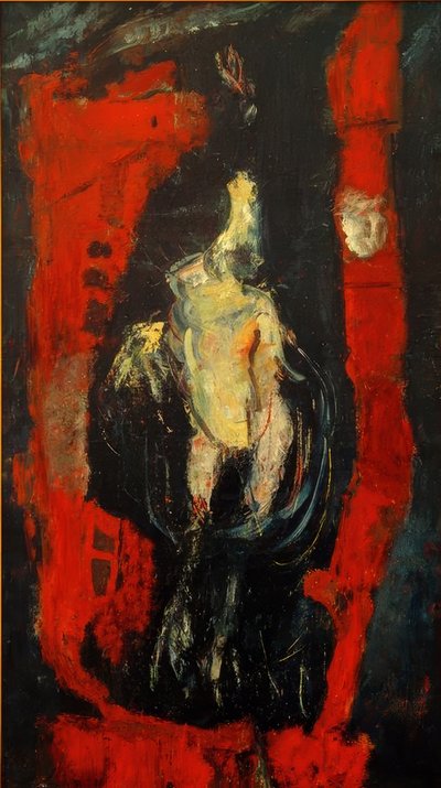 Ch. Soutine, Poultry Hanging in Front of Red Wall by Chaim Soutine